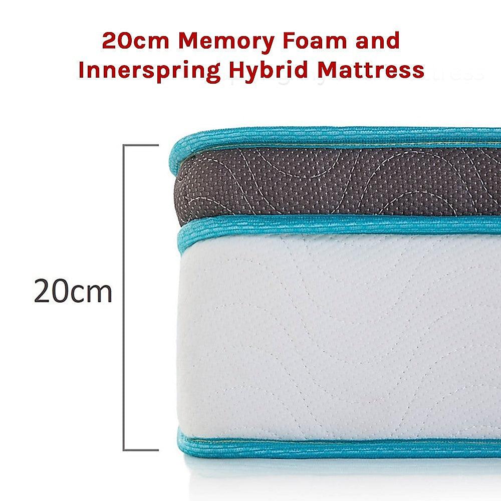 Buy Palermo King 20cm Memory Foam and Innerspring Hybrid Mattress discounted | Products On Sale Australia