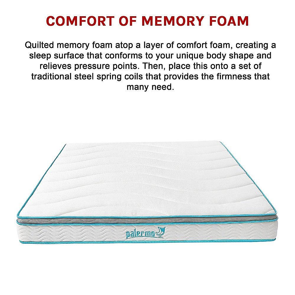 Buy Palermo King 20cm Memory Foam and Innerspring Hybrid Mattress discounted | Products On Sale Australia