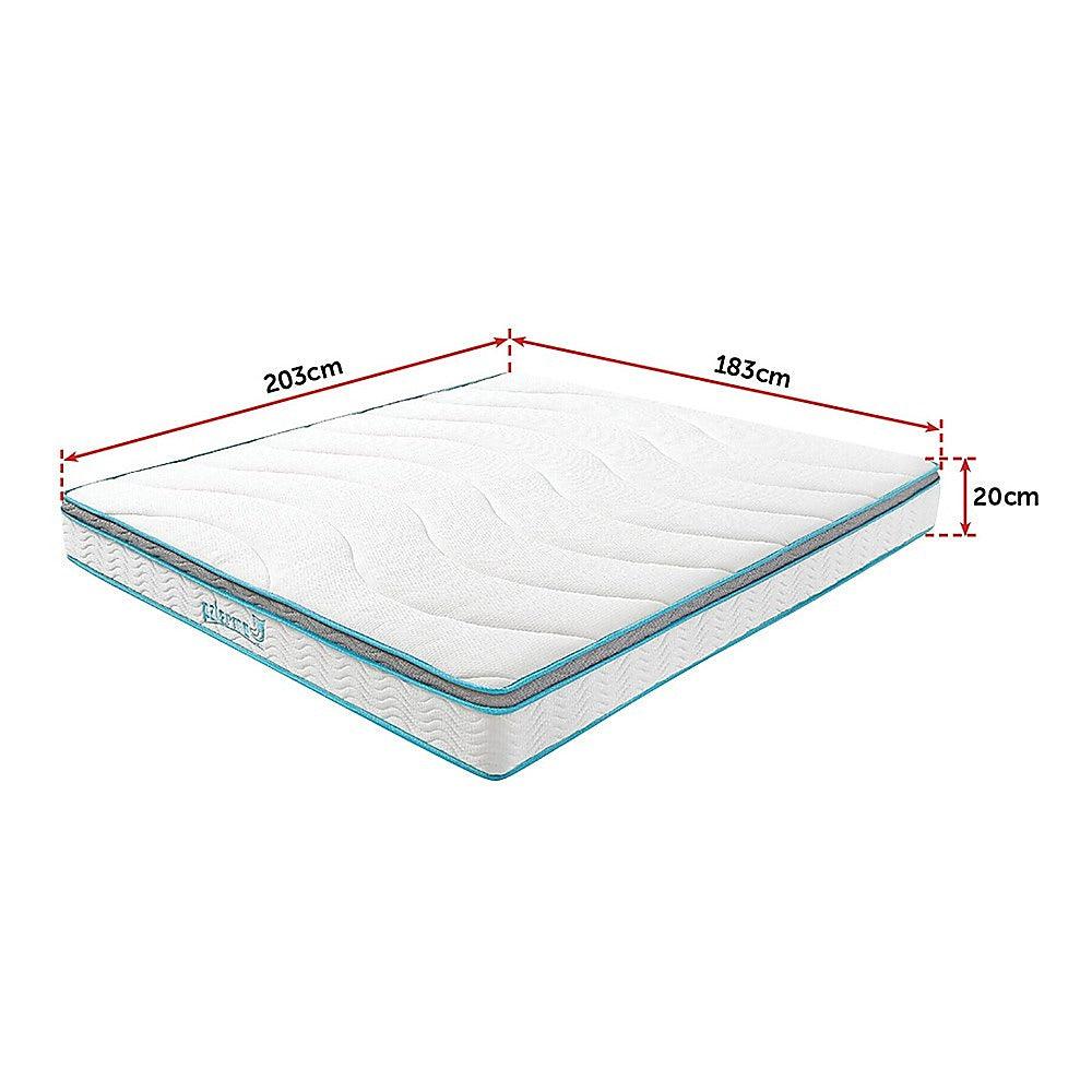 Buy Palermo King 20cm Memory Foam and Innerspring Hybrid Mattress discounted | Products On Sale Australia