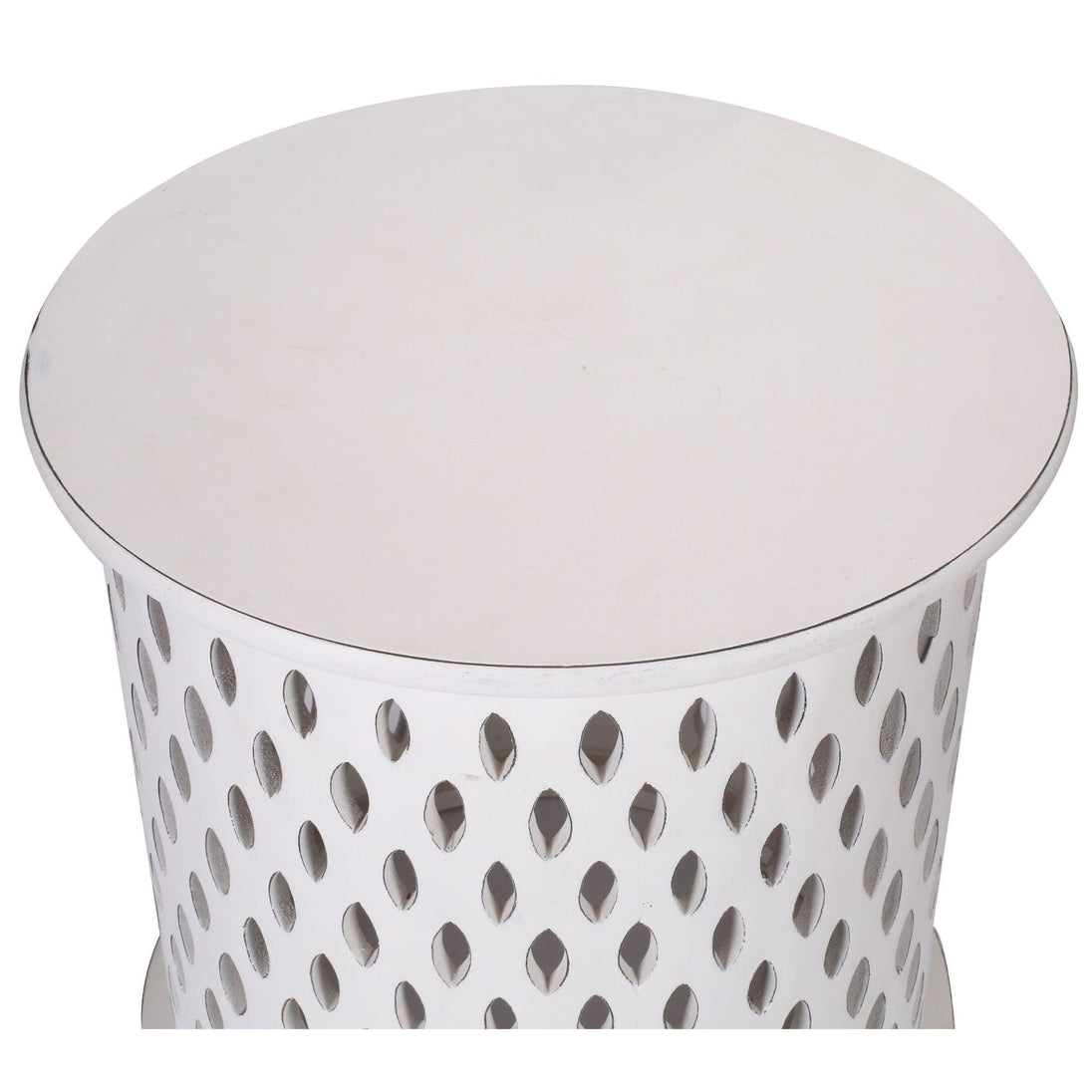 Buy Pansy Wooden Round 50cm Side Table Sofa End Tables - White discounted | Products On Sale Australia