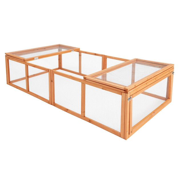 Buy Paw Mate Chicken Coop Rabbit Hutch Extension Run 180 x 90 x 48cm Runey discounted | Products On Sale Australia