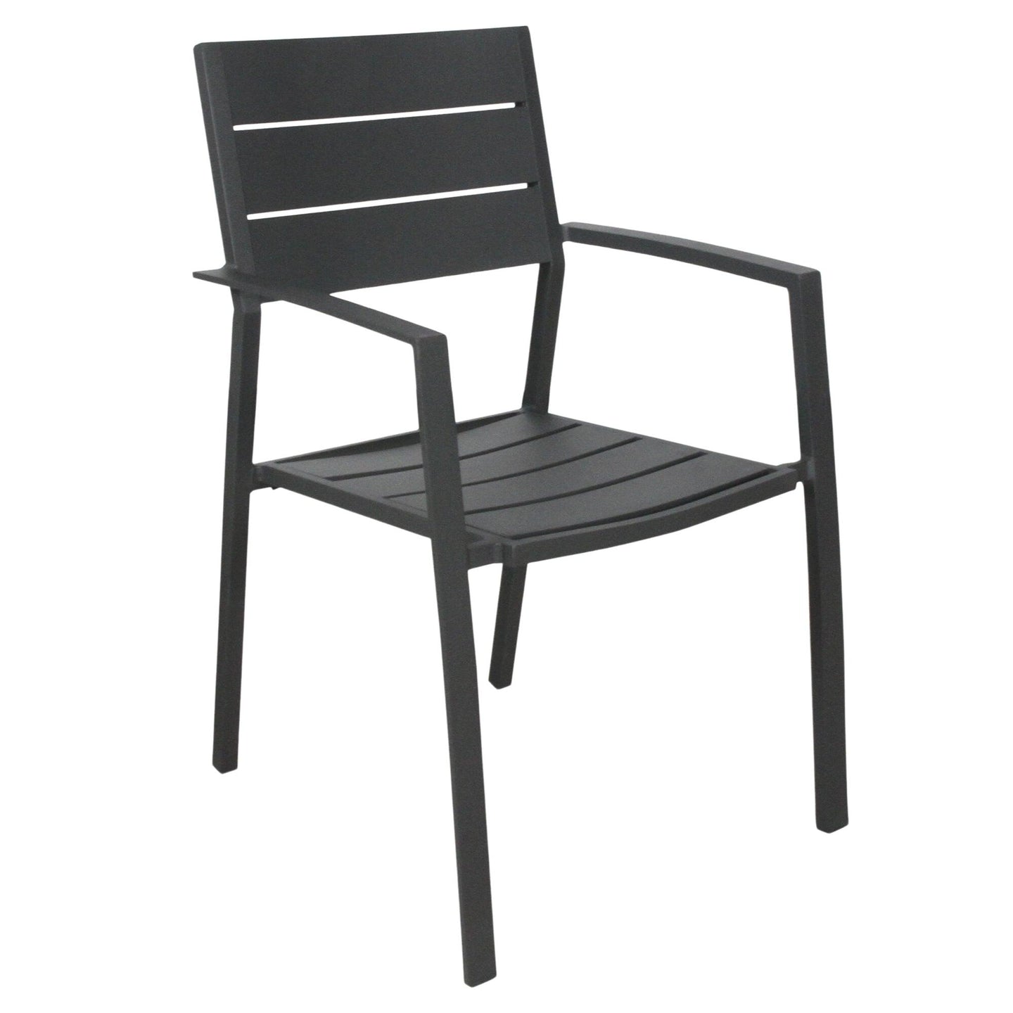 Buy Percy 4pc Set Outdoor Dining Table Chair Aluminium Frame Grey discounted | Products On Sale Australia