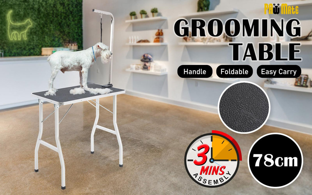 Buy Pet Dog Cat Grooming Salon Table 78cm BLACK discounted | Products On Sale Australia