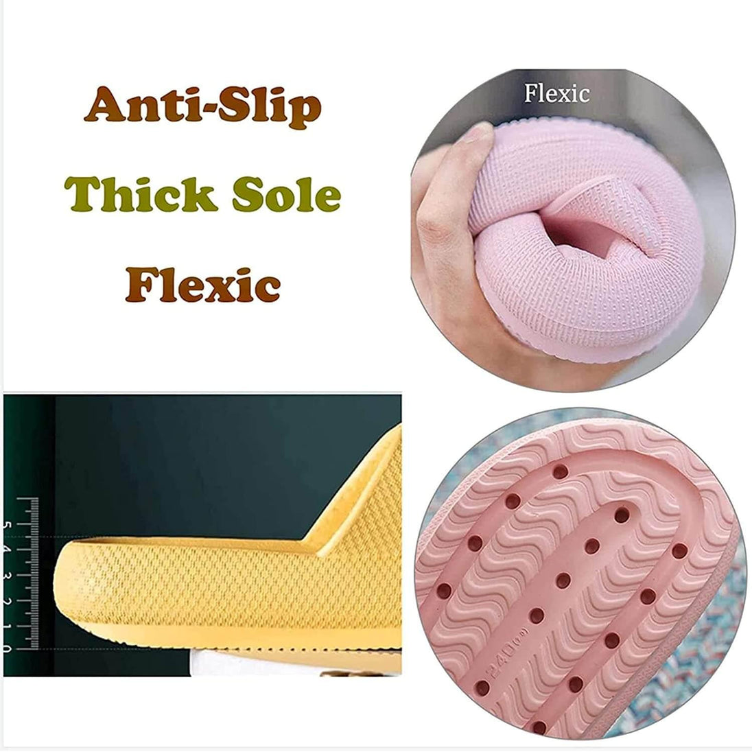 Buy Pillow Slides Sandals Non-Slip Ultra Soft Slippers Cloud Shower EVA Home Shoes, Pink, 36/37 discounted | Products On Sale Australia