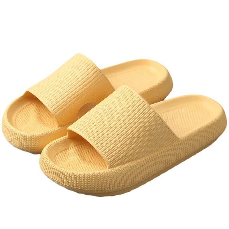 Buy Pillow Slides Sandals Non-Slip Ultra Soft Slippers Cloud Shower EVA Home Shoes, Yellow, 36/37 discounted | Products On Sale Australia