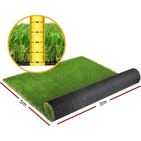 Buy Primeturf Artificial Grass 20SQM 30mm Synthetic Fake Lawn Turf Plastic Plant 4-coloured 2mx5m discounted | Products On Sale Australia