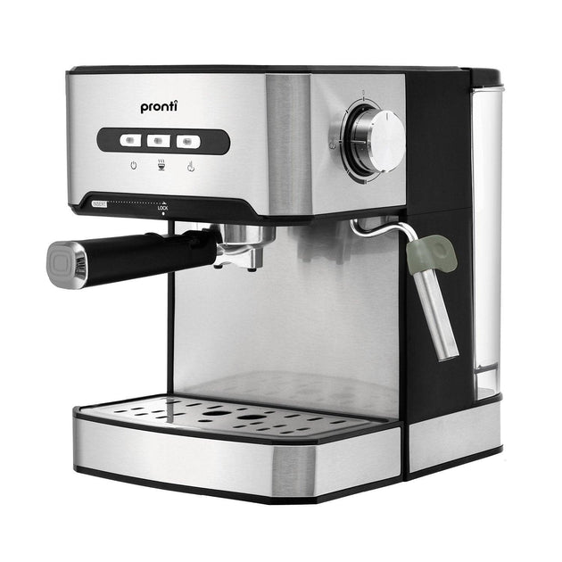 Buy Pronti 1.6L Automatic Coffee Espresso Machine with Steam Frother discounted | Products On Sale Australia