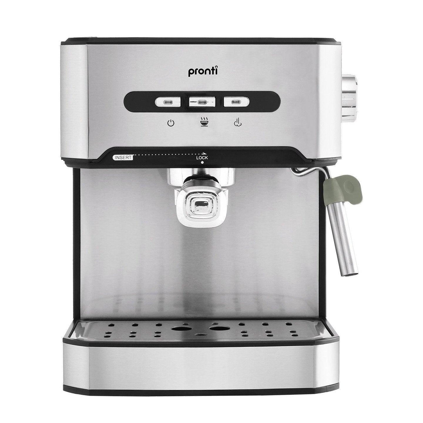 Buy Pronti 1.6L Automatic Coffee Espresso Machine with Steam Frother discounted | Products On Sale Australia