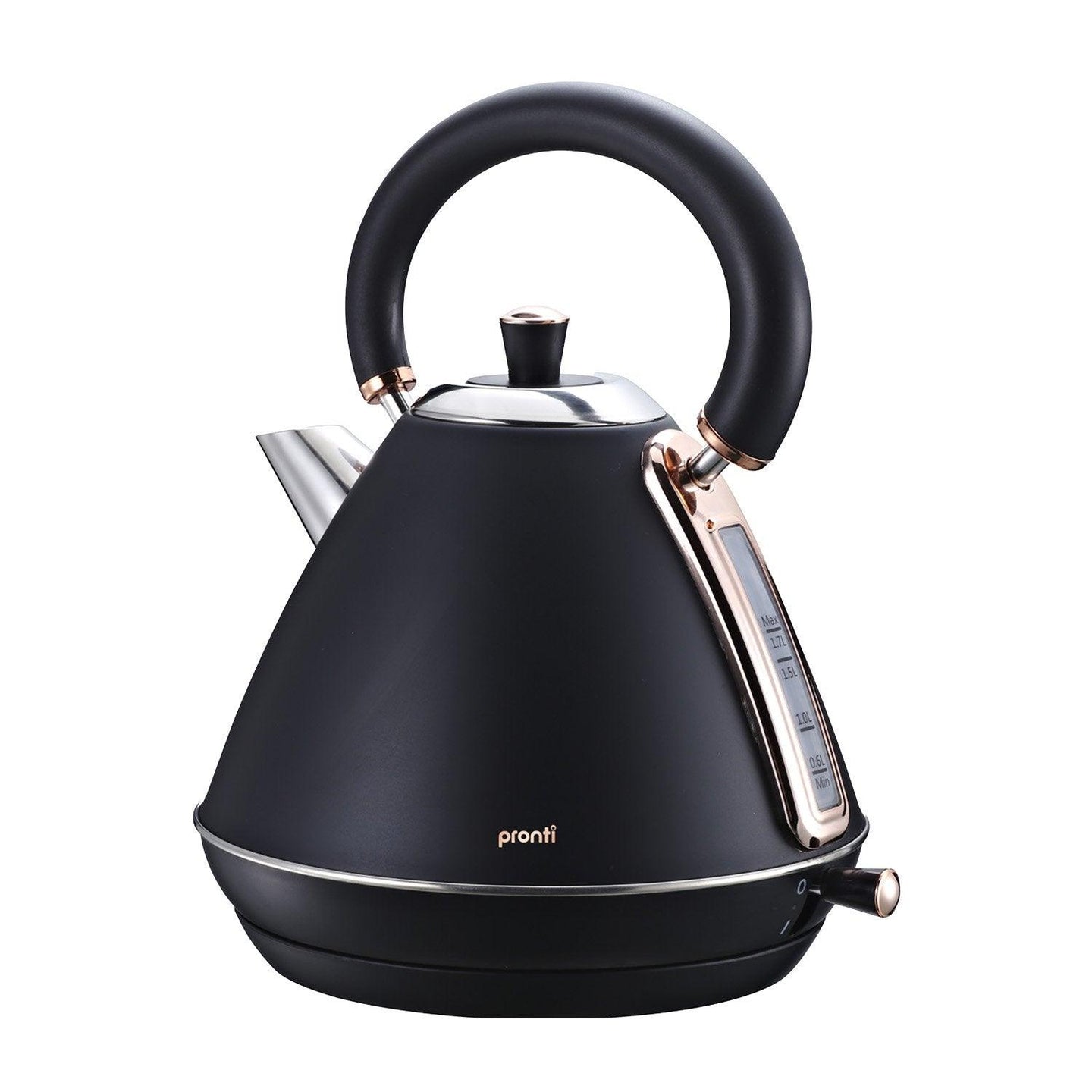 Buy Pronti 1.7L Rose Trim Collection Kettle - Black discounted | Products On Sale Australia