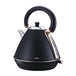 Buy Pronti 1.7L Rose Trim Collection Kettle - Black discounted | Products On Sale Australia