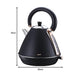 Buy Pronti 1.7L Rose Trim Collection Kettle - Black discounted | Products On Sale Australia