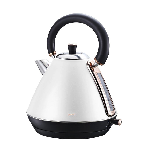 Buy Pronti 1.7l Rose Trim Collection Kettle - White discounted | Products On Sale Australia