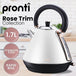 Buy Pronti 1.7l Rose Trim Collection Kettle - White discounted | Products On Sale Australia