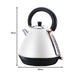 Buy Pronti 1.7l Rose Trim Collection Kettle - White discounted | Products On Sale Australia