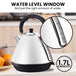 Buy Pronti 1.7l Rose Trim Collection Kettle - White discounted | Products On Sale Australia