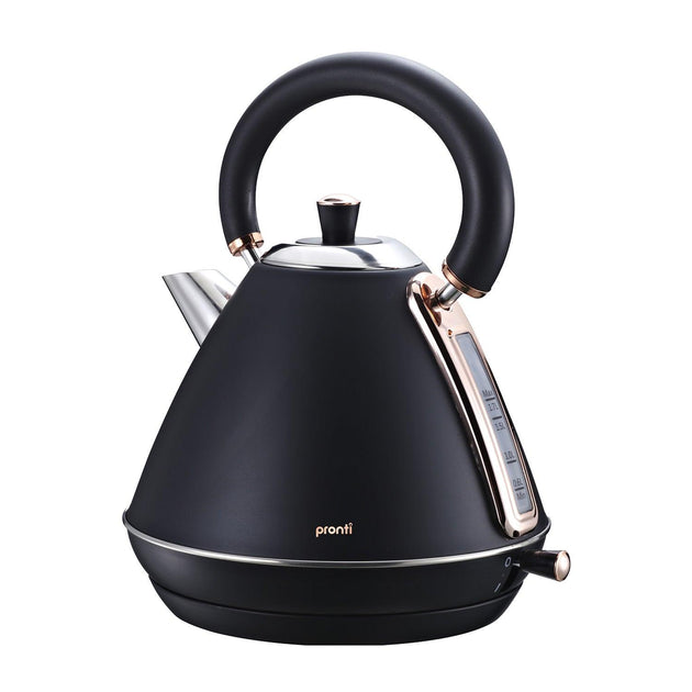 Buy Pronti Rose Trim Collection Toaster & Kettle Bundle - Black discounted | Products On Sale Australia