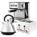 Buy Pronti Toaster, Kettle & Coffee Machine Breakfast Set - White discounted | Products On Sale Australia