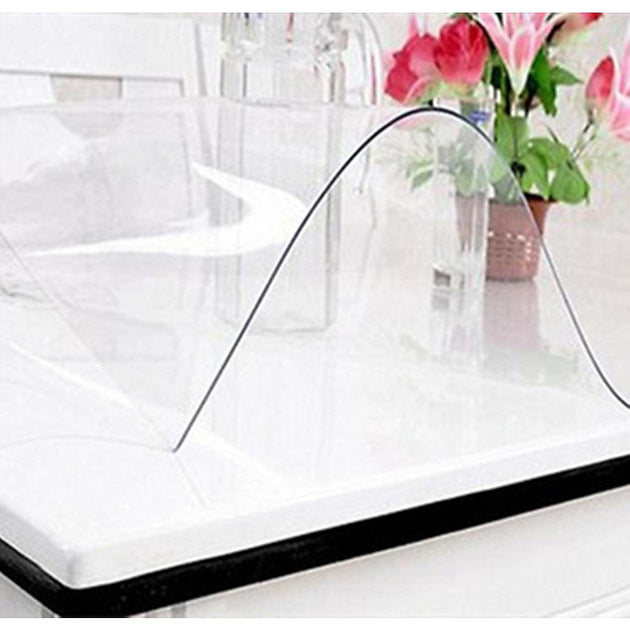 Buy PVC Tablecloth Protector Table Cover Dining Table Cloth Plastic 2134x1070mm 1.5mm discounted | Products On Sale Australia