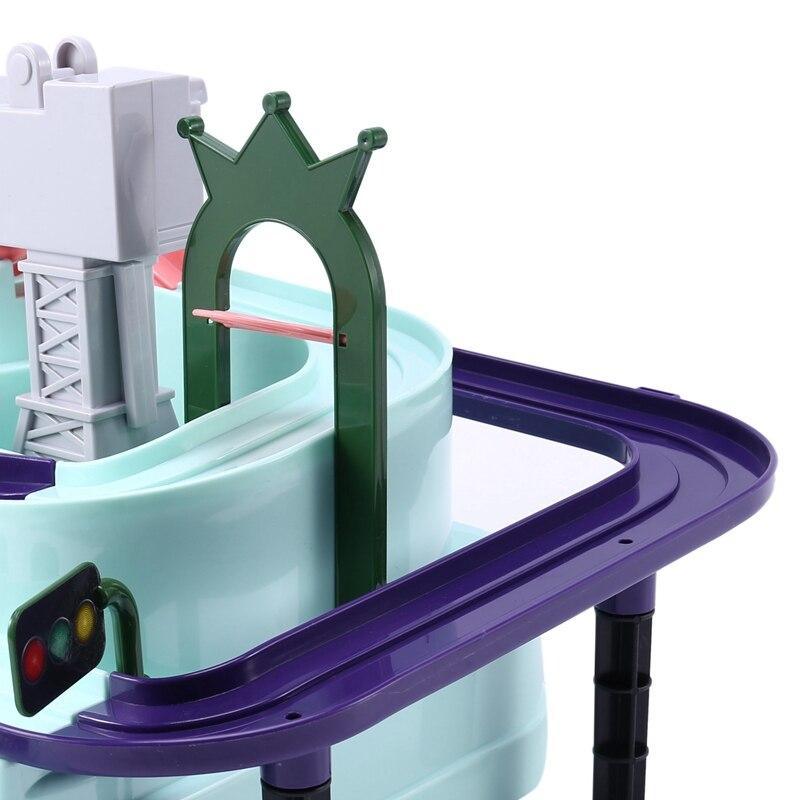 Buy Rail Car Train Track Toys for Kids Boys Girls Xmas Gifts Racing Cars Mechanical Adventure Brain Table Game discounted | Products On Sale Australia