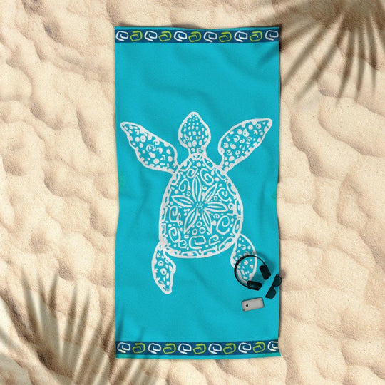 Buy Rans Premium Cotton Jacquard Beach Towel Turtle discounted | Products On Sale Australia