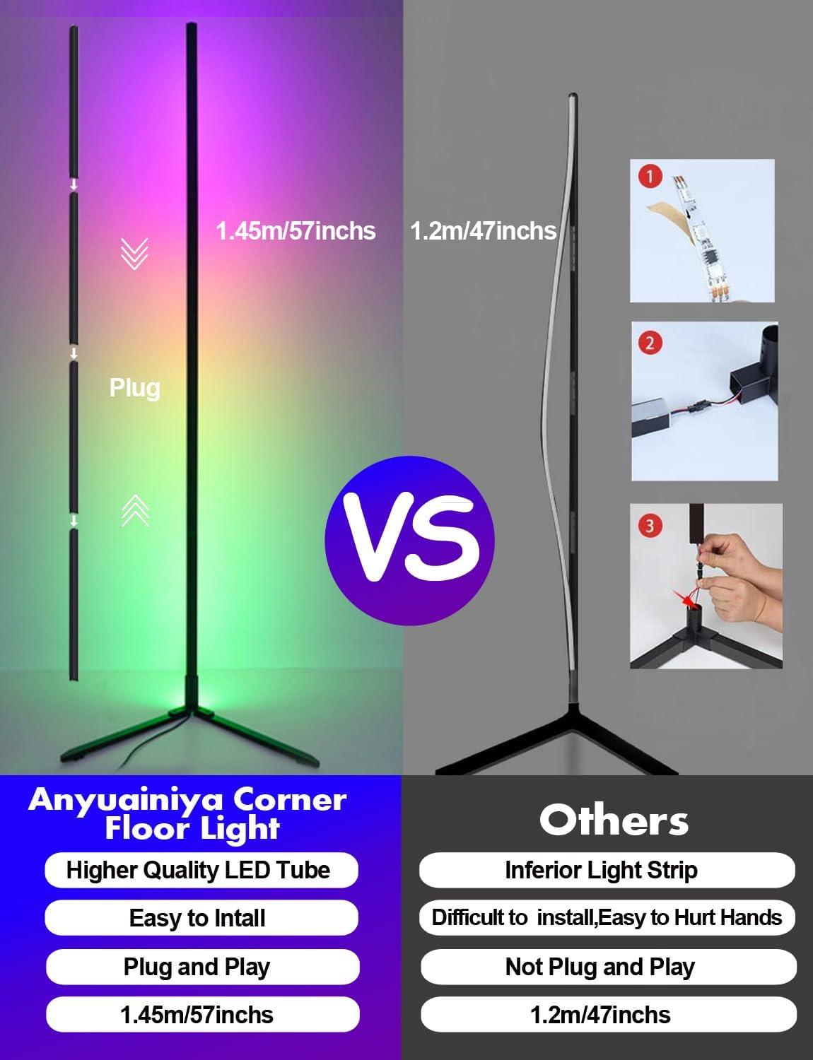 Buy RGB LED Floor Lamp, Smart Modern, Stand Light discounted | Products On Sale Australia