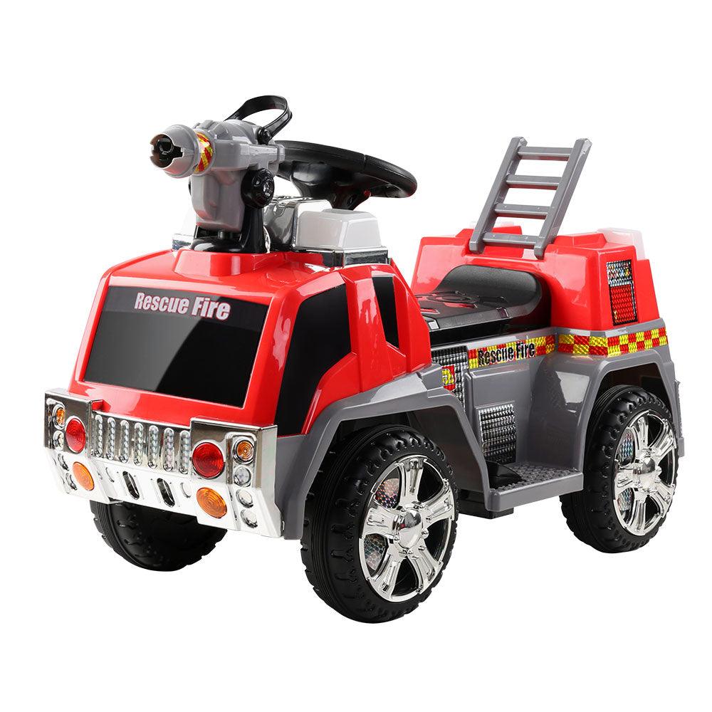 Buy Rigo Kids Electric Ride On Car Fire Engine Fighting Truck Toy Cars 6V Red discounted | Products On Sale Australia