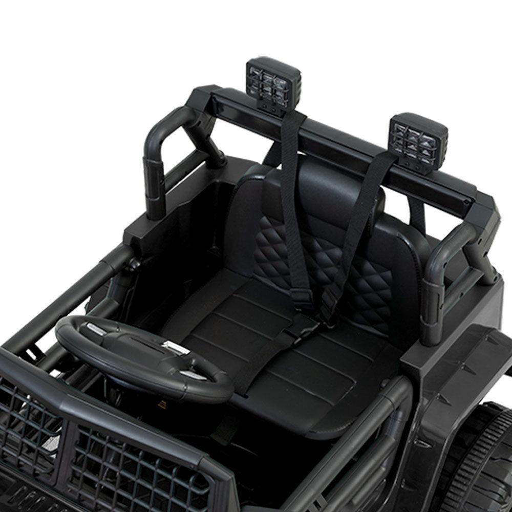 Buy Rigo Kids Electric Ride On Car Jeep Toy Cars Remote 12V Black discounted | Products On Sale Australia