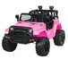 Buy Rigo Kids Electric Ride On Car Jeep Toy Cars Remote 12V Pink discounted | Products On Sale Australia