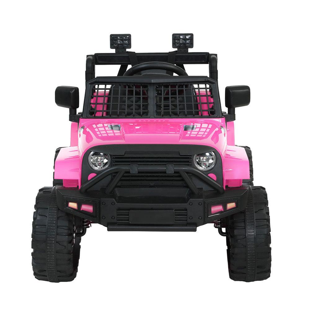 Buy Rigo Kids Electric Ride On Car Jeep Toy Cars Remote 12V Pink discounted | Products On Sale Australia