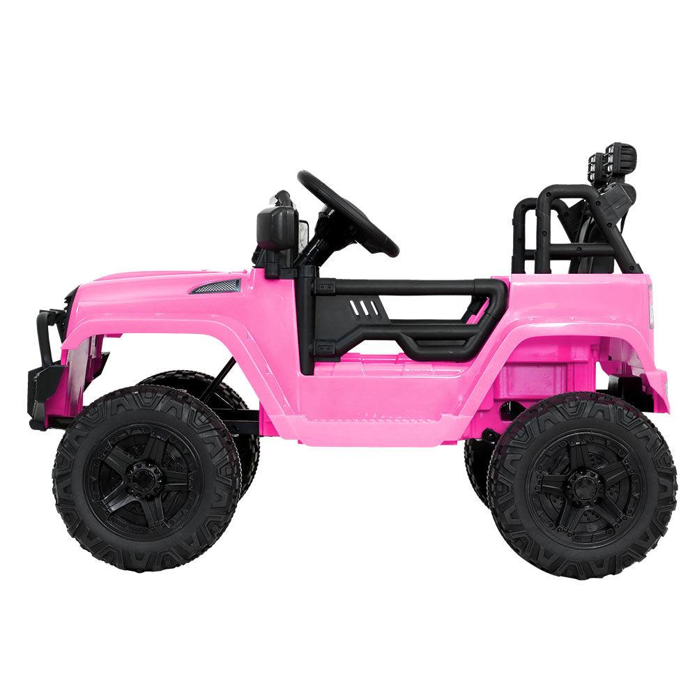 Buy Rigo Kids Electric Ride On Car Jeep Toy Cars Remote 12V Pink discounted | Products On Sale Australia