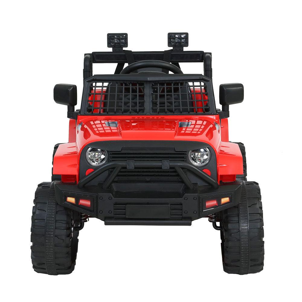 Buy Rigo Kids Electric Ride On Car Jeep Toy Cars Remote 12V Red discounted | Products On Sale Australia