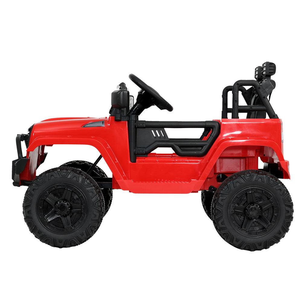 Buy Rigo Kids Electric Ride On Car Jeep Toy Cars Remote 12V Red discounted | Products On Sale Australia