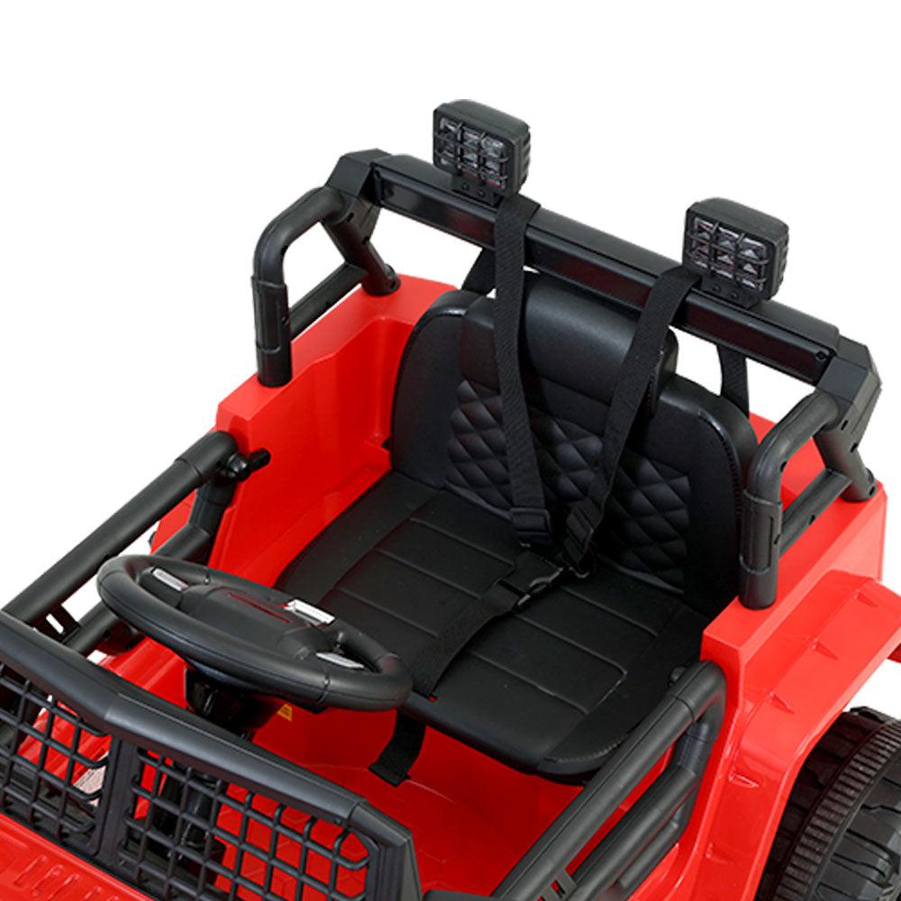 Buy Rigo Kids Electric Ride On Car Jeep Toy Cars Remote 12V Red discounted | Products On Sale Australia