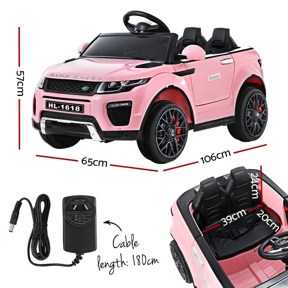 Buy Rigo Kids Electric Ride On Car Range Rover-inspired Toy Cars Remote 12V Pink discounted | Products On Sale Australia