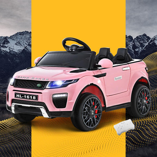 Buy Rigo Kids Electric Ride On Car Range Rover-inspired Toy Cars Remote 12V Pink discounted | Products On Sale Australia