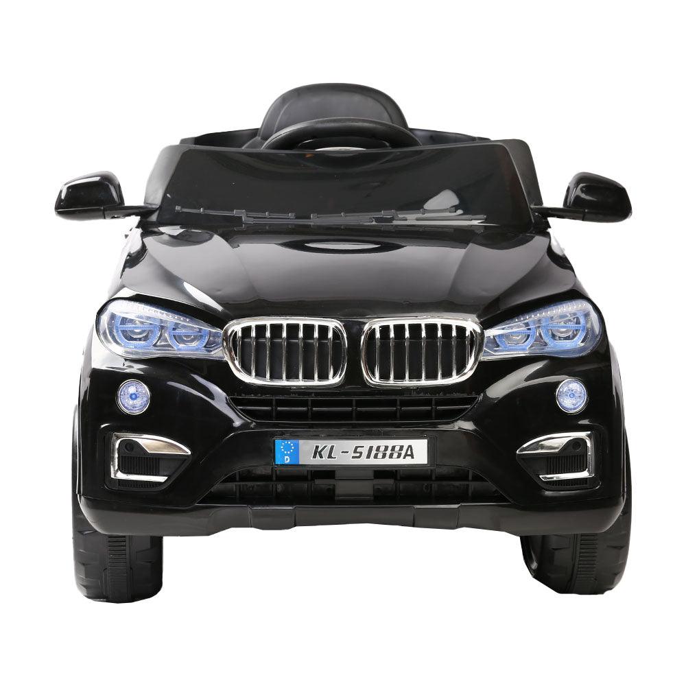 Buy Rigo Kids Electric Ride On Car SUV BMW-Inspired X5 Toy Cars Remote 6V Black discounted | Products On Sale Australia