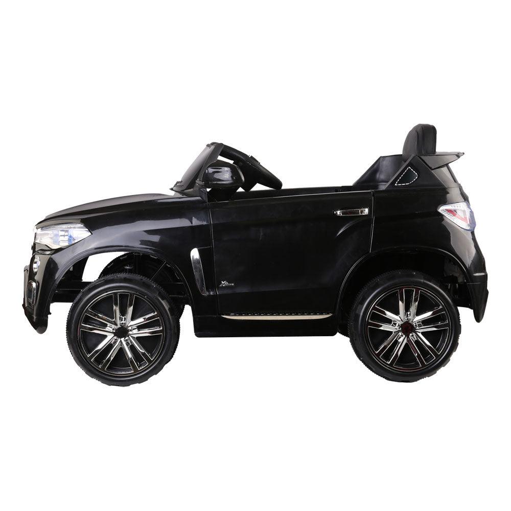 Buy Rigo Kids Electric Ride On Car SUV BMW-Inspired X5 Toy Cars Remote 6V Black discounted | Products On Sale Australia