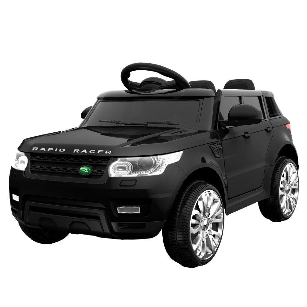 Buy Rigo Kids Electric Ride On Car SUV Range Rover-inspired Cars Remote 12V Black discounted | Products On Sale Australia