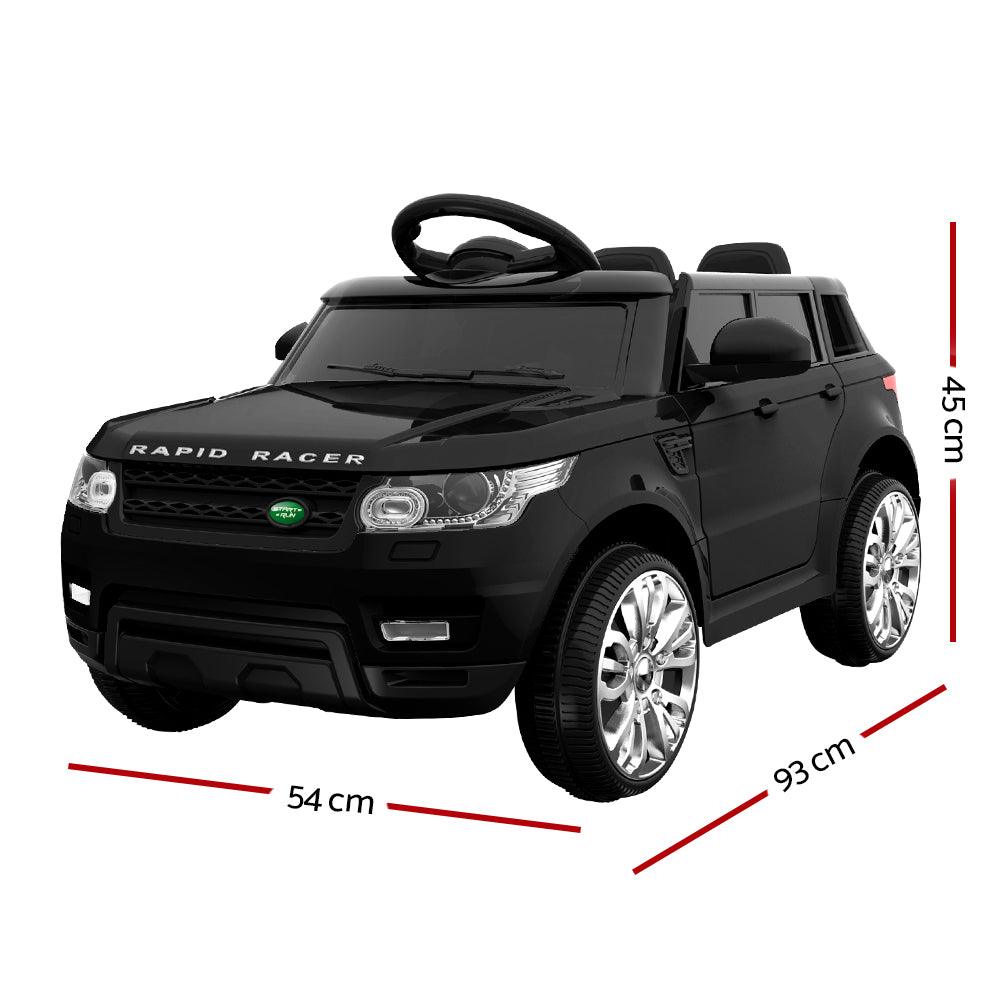 Buy Rigo Kids Electric Ride On Car SUV Range Rover-inspired Cars Remote 12V Black discounted | Products On Sale Australia