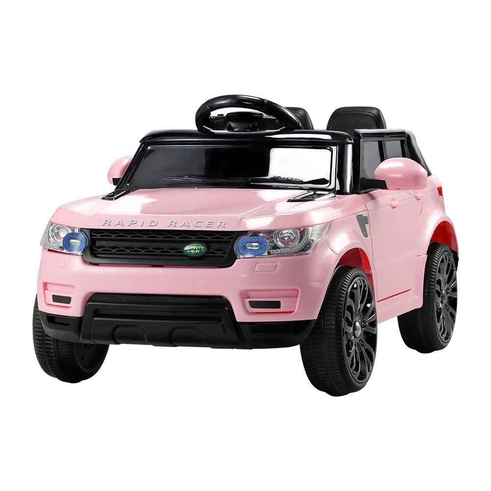 Buy Rigo Kids Electric Ride On Car SUV Range Rover-inspired Cars Remote 12V Pink discounted | Products On Sale Australia