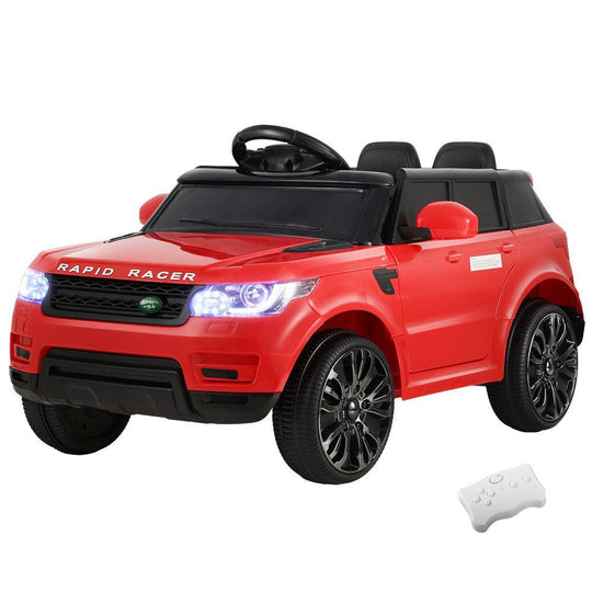 Buy Rigo Kids Electric Ride On Car SUV Range Rover-inspired Cars Remote 12V Red discounted | Products On Sale Australia