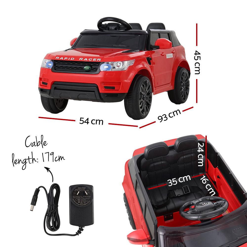 Buy Rigo Kids Electric Ride On Car SUV Range Rover-inspired Cars Remote 12V Red discounted | Products On Sale Australia