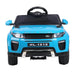 Buy Rigo Kids Electric Ride On Car SUV Range Rover-inspired Toy Cars Remote 12V Blue discounted | Products On Sale Australia