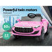 Buy Rigo Kids Electric Ride On Car Toys Cars Headlight Music Remote Control 12V Pink discounted | Products On Sale Australia