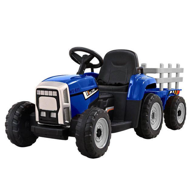 Buy Rigo Kids Electric Ride On Car Tractor Toy Cars 12V Blue discounted | Products On Sale Australia