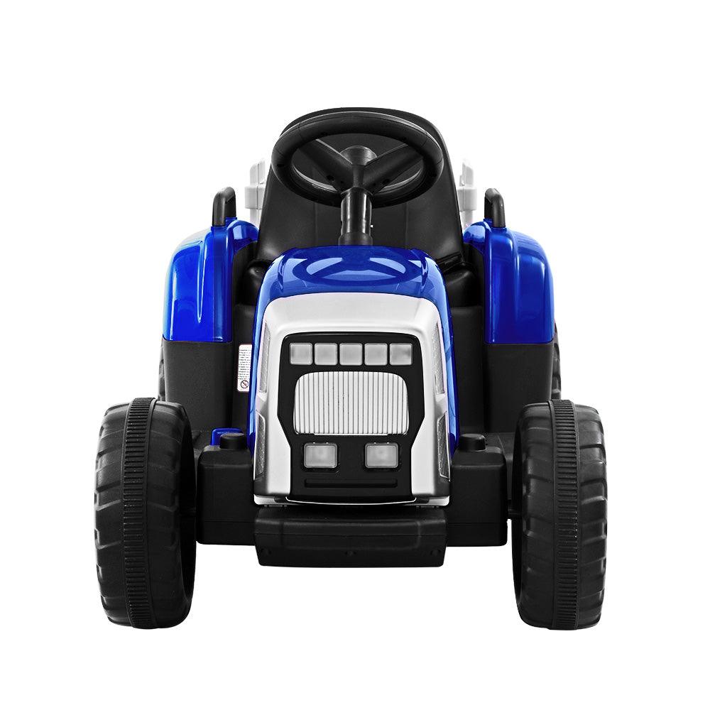 Buy Rigo Kids Electric Ride On Car Tractor Toy Cars 12V Blue discounted | Products On Sale Australia