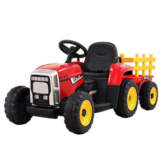 Buy Rigo Kids Electric Ride On Car Tractor Toy Cars 12V Red discounted | Products On Sale Australia