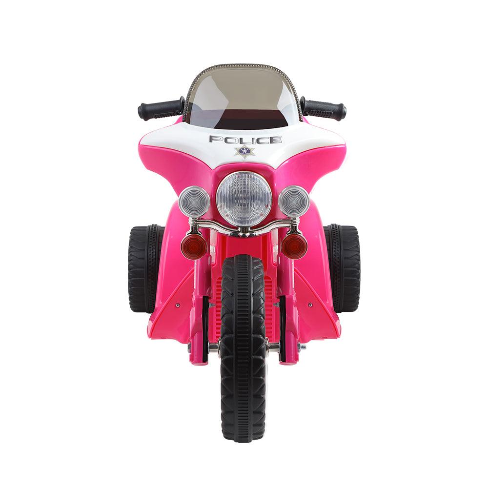 Buy Rigo Kids Electric Ride On Patrol Police Car Harley-Inspired 6V Pink discounted | Products On Sale Australia