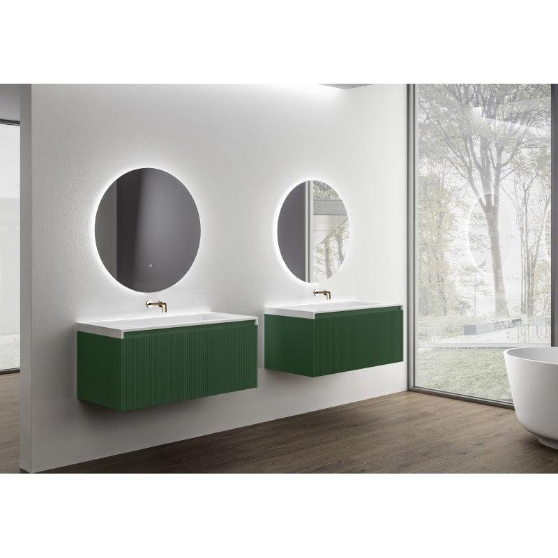 Buy Rimini wall hung bathroom vanity 1000mm Rain Forest discounted | Products On Sale Australia