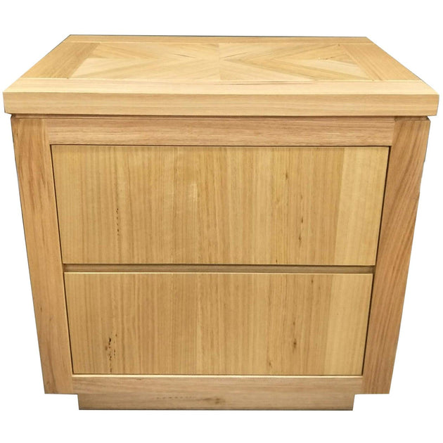 Buy Rosemallow Bedside Table 2 Drawers Storage Cabinet Nightstand End Tables Timber discounted | Products On Sale Australia